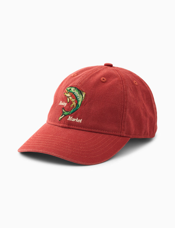 forét CATCH WASHED CAP - RED