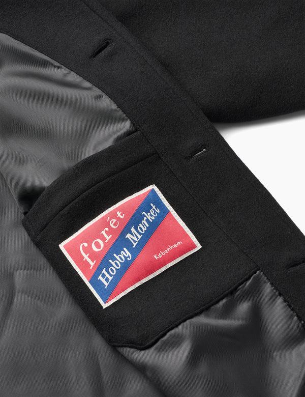 Forét CAVE WOOL JACKET - BLACK