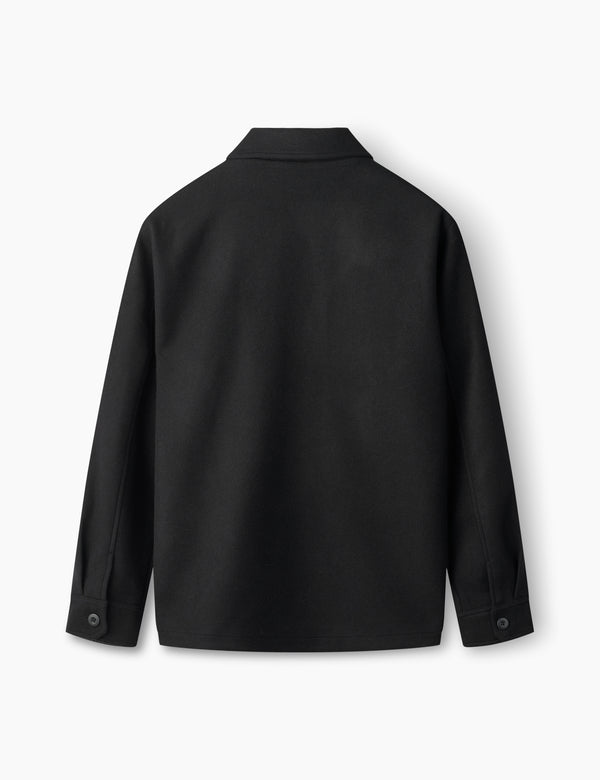 Forét CAVE WOOL JACKET - BLACK