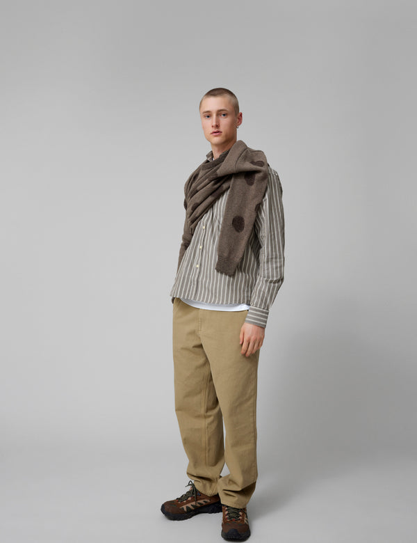 Forét CIRCLE JACQUARD KNIT - COLD BROWN