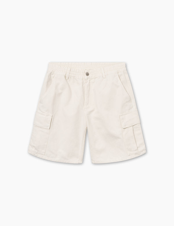 forét CLAY CARGO SHORTS - CLOUD