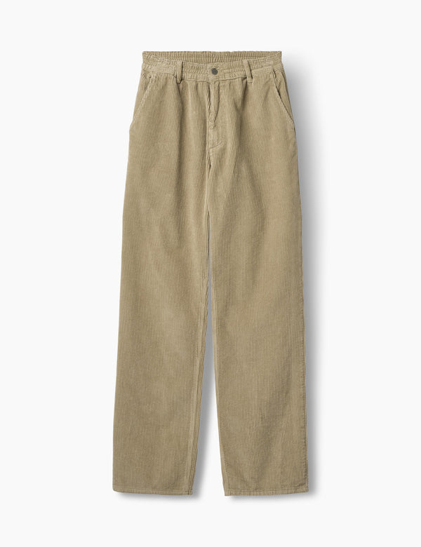 forét CLAY CORDUROY PANTS - KHAKI
