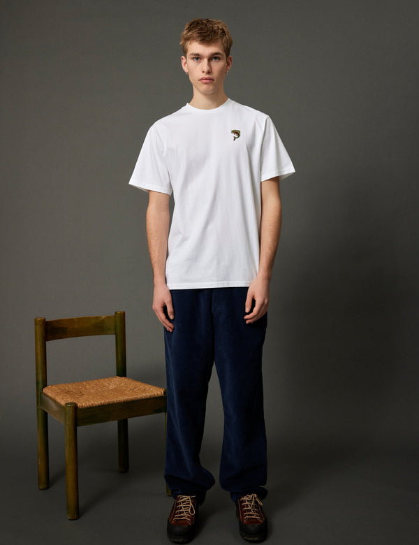 Forét CLAY CORDUROY PANTS - NAVY