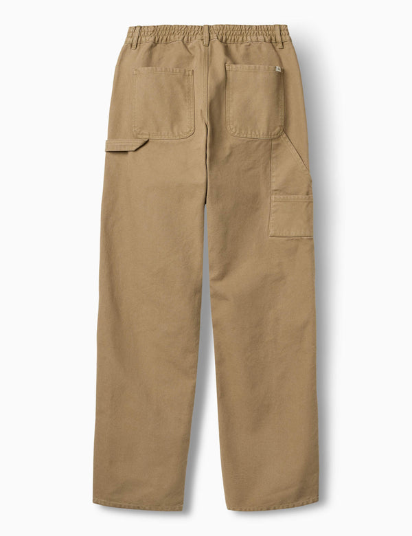 Forét CLAY DOUBLE KNEE PANTS - BURNT KHAKI