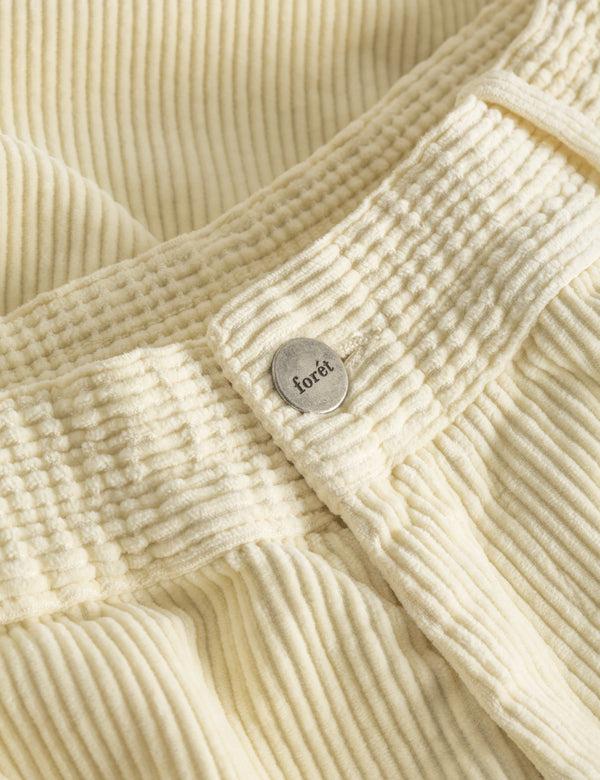 Forét CLAY PANTS - CREAM CORDUROY