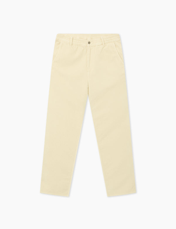 forét CLAY PANTS - CREAM CORDUROY