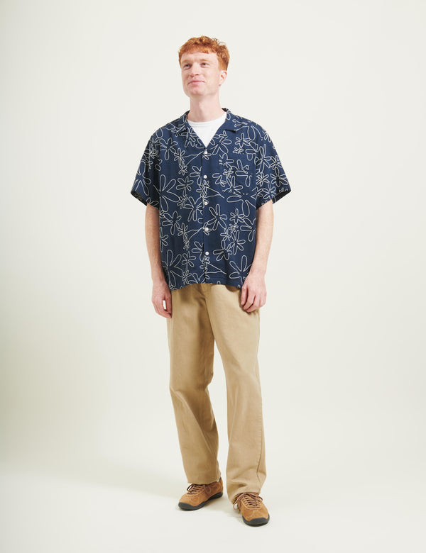 Forét CLAY TWILL PANTS - KHAKI