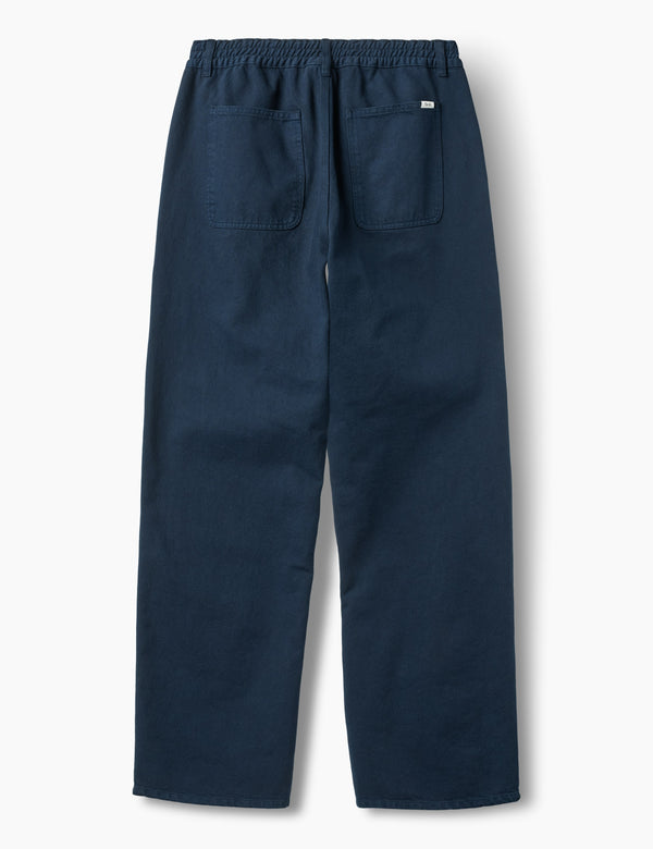 Forét CLAY TWILL PANTS - NAVY