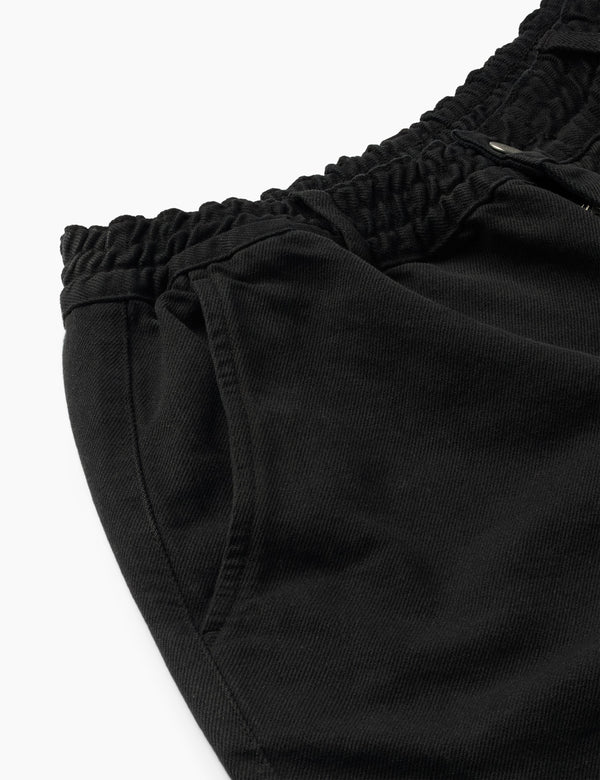 Forét CLAY TWILL SHORTS - BLACK