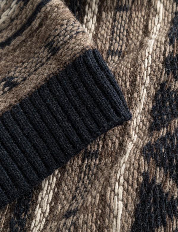 Forét CONE JACQUARD KNIT - NAVY