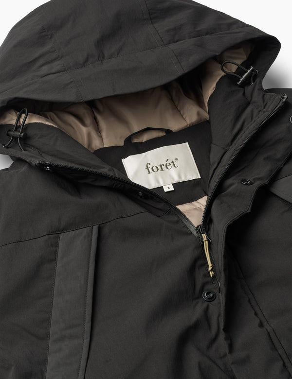 Forét DAWDLE JACKET - BLACK