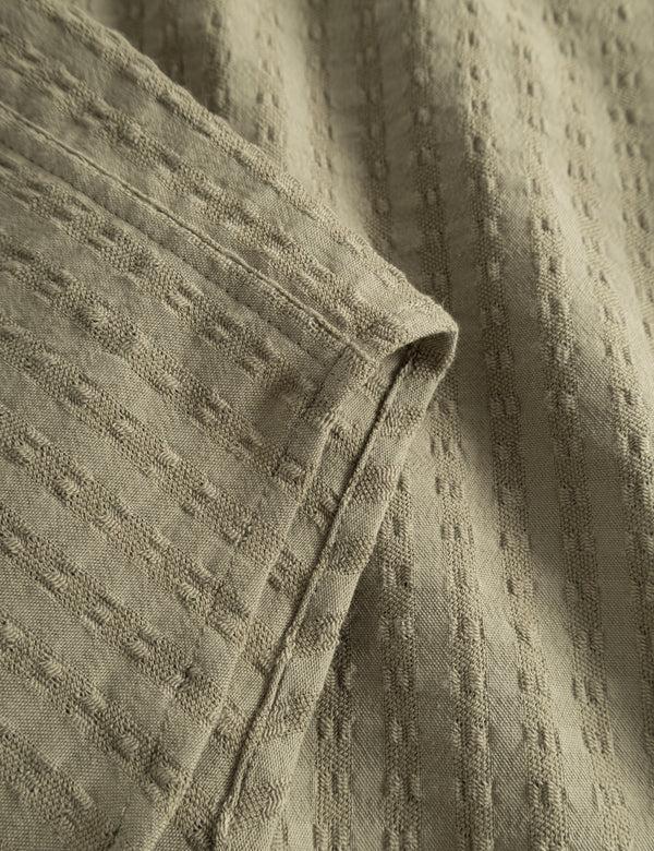 Forét DAWN JACQUARD SHIRT - DUSTY OLIVE