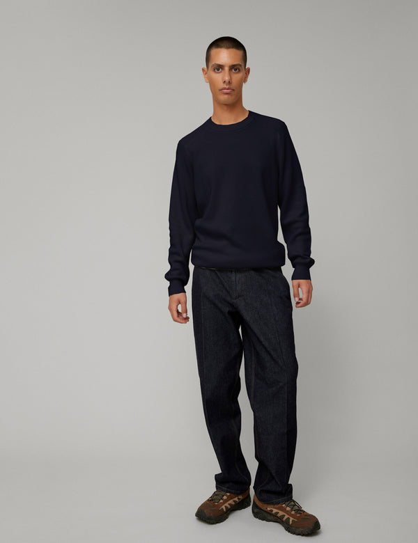 Forét DELTA RIB KNIT - NAVY