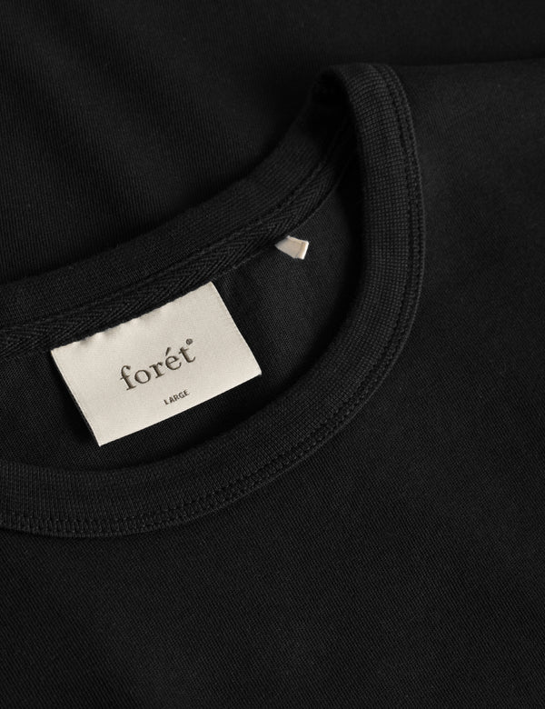 Forét EAST T-SHIRT - BLACK