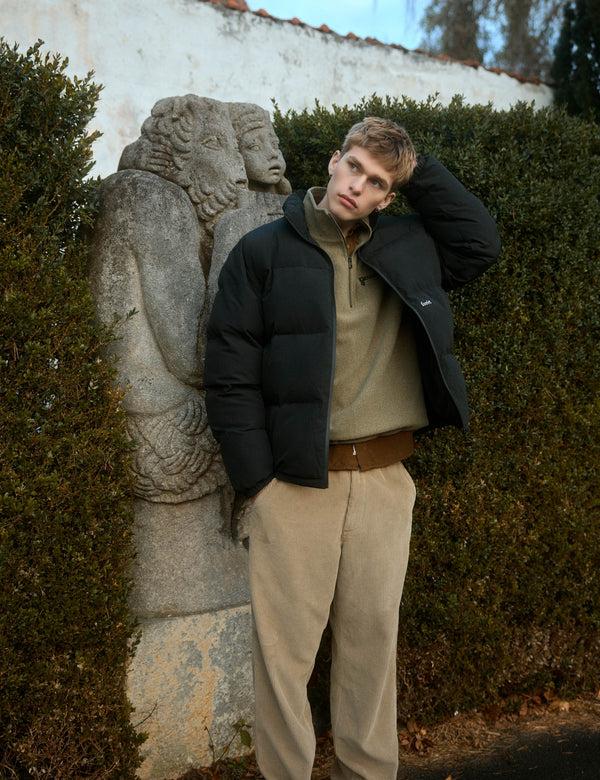 Forét ELM HALF ZIP SWEATSHIRT - ARMY