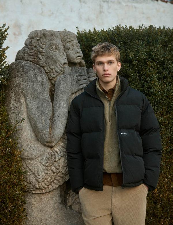 Forét ELM HALF ZIP SWEATSHIRT - ARMY