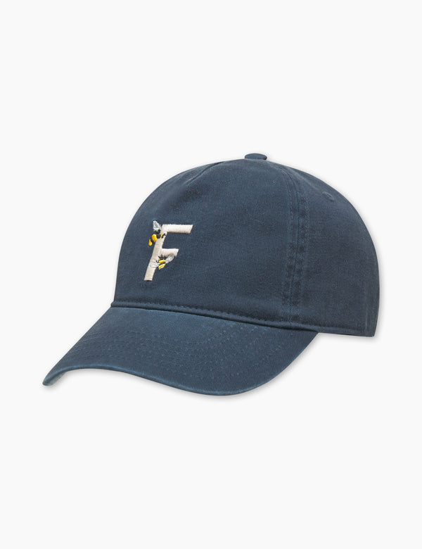 forét FAUNA WASHED CAP - NAVY