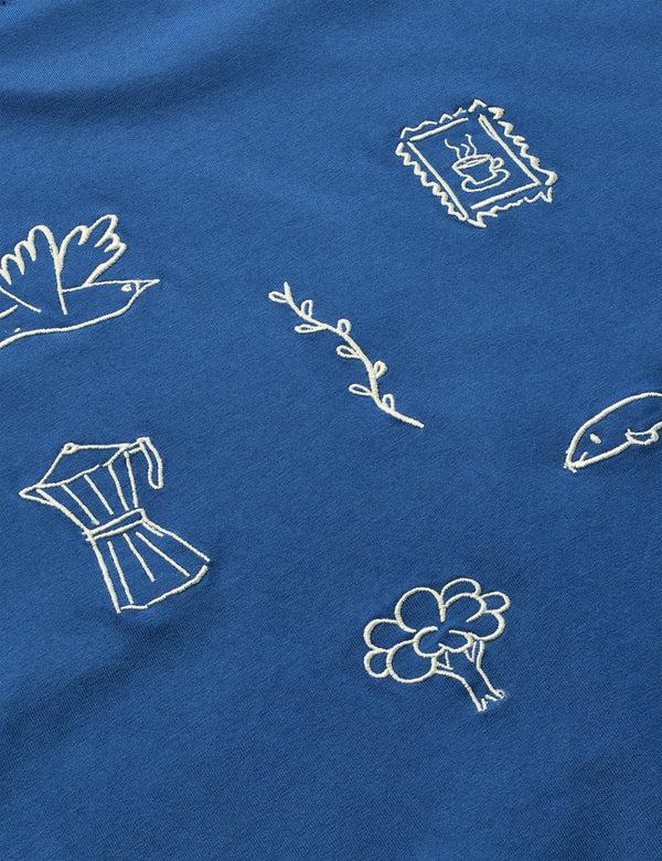 Forét FIN T-SHIRT - BLUE