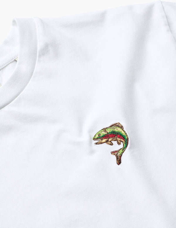 Forét FISH T-SHIRT - WHITE