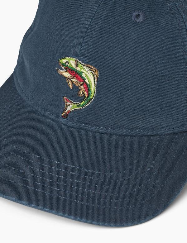 Forét FISH WASHED CAP - NAVY