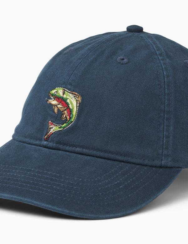 Forét FISH WASHED CAP - NAVY