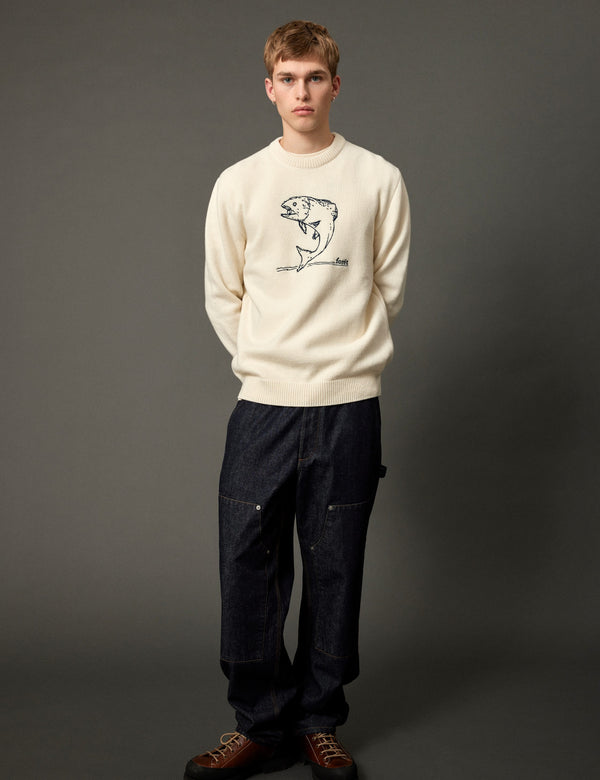 Forét FISHING KNIT - CLOUD