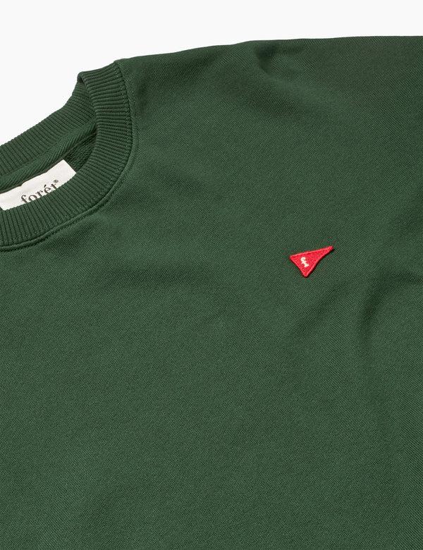 Forét FLAG SWEATSHIRT - DARK GREEN