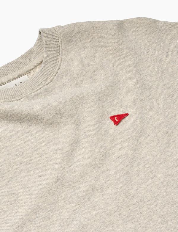 Forét FLAG SWEATSHIRT - SNOW MELANGE