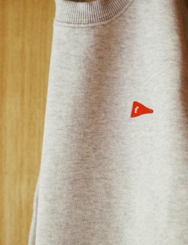 Forét FLAG SWEATSHIRT - SNOW MELANGE