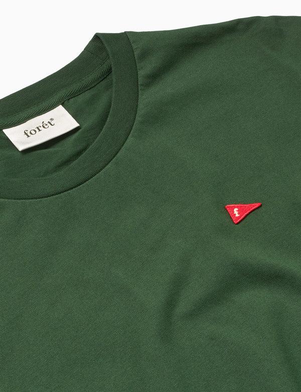 Forét FLAG T-SHIRT - DARK GREEN