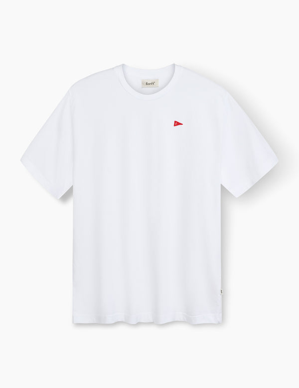 forét FLAG T-SHIRT - WHITE