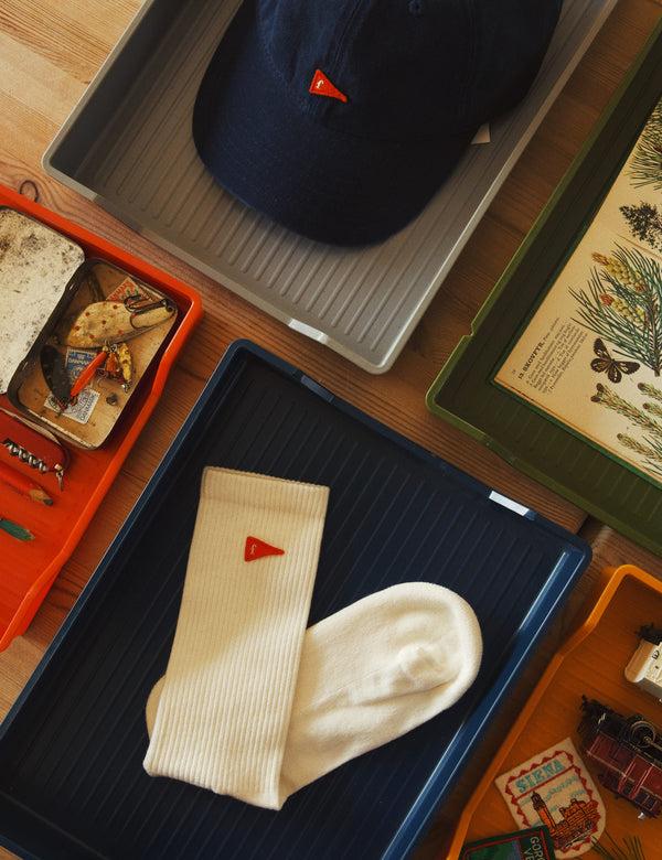 Forét FLAG WASHED CAP - NAVY