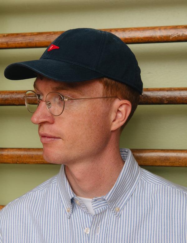 Forét FLAG WASHED CAP - NAVY