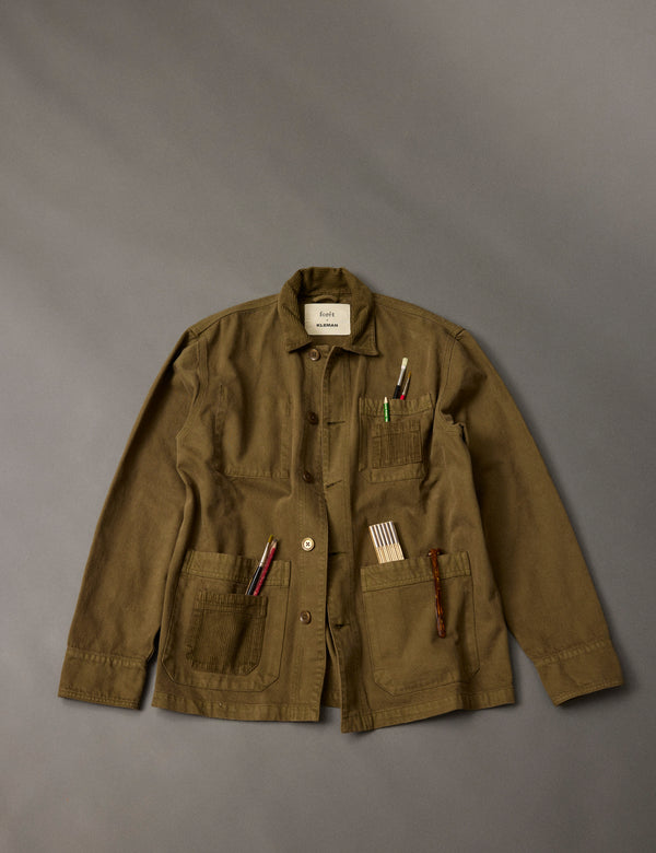 Forét FORÉT X KLEMAN OVERSHIRT - ARMY