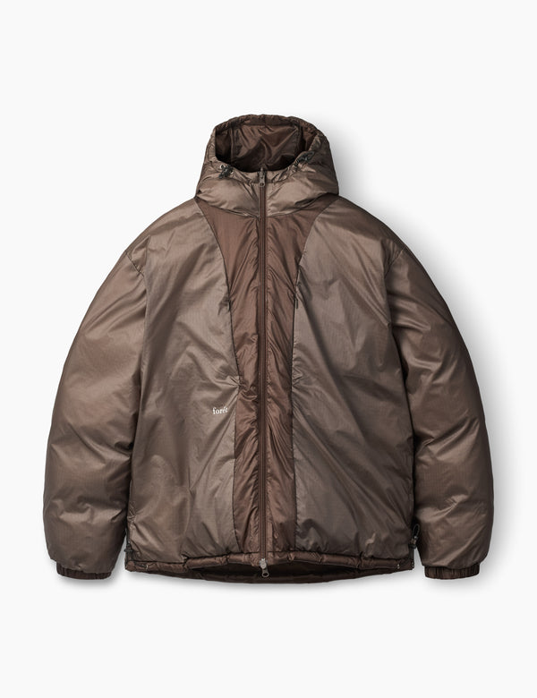 Forét GRAIN REVERSIBLE PUFFER JACKET - BROWN