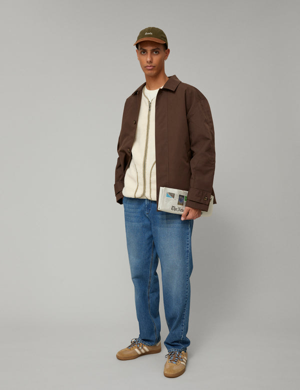 Forét HAWK WASHED 2-TONE CAP - ARMY/BROWN