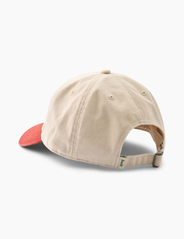 Forét HAWK WASHED 2-TONE CAP - CLOUD/RED