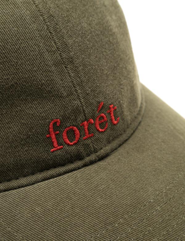 Forét HAWK WASHED CAP - ARMY/RED