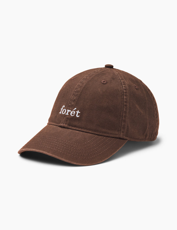 forét HAWK WASHED CAP - BROWN