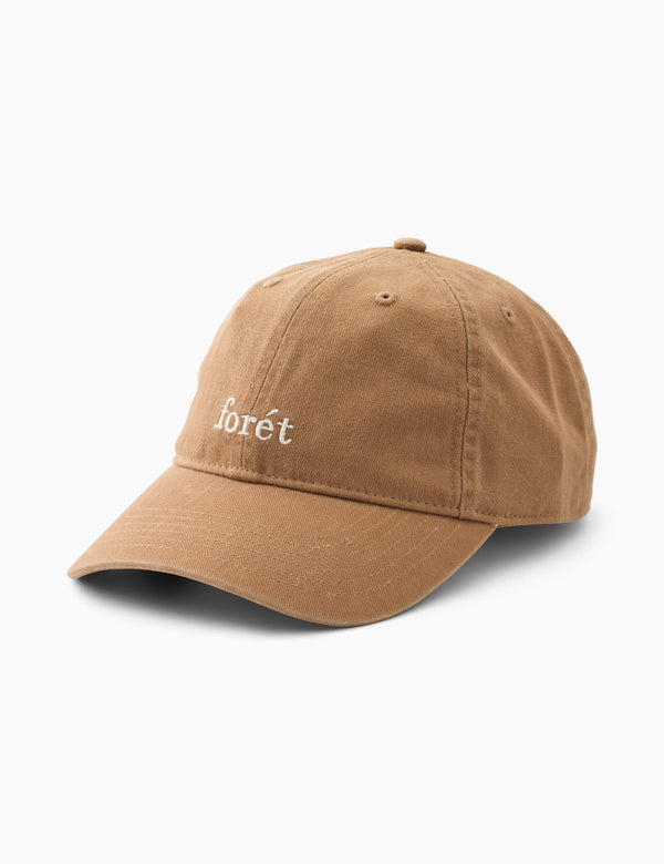 forét HAWK WASHED CAP - BURNT KHAKI