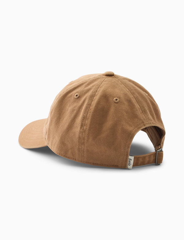 Forét HAWK WASHED CAP - BURNT KHAKI