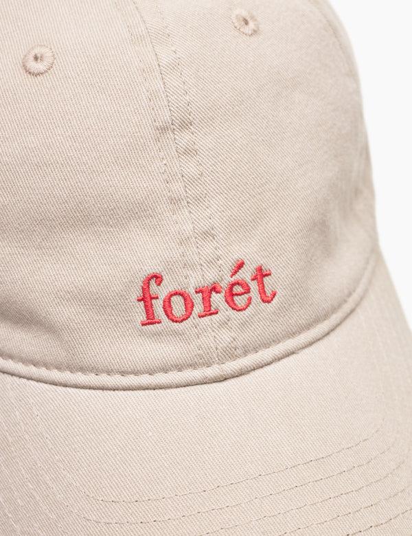 Forét HAWK WASHED CAP - KHAKI RED