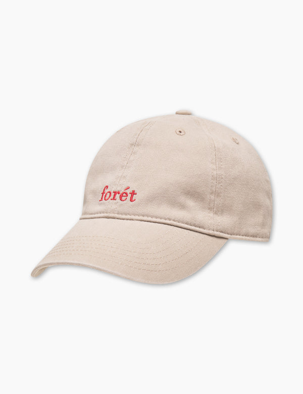 forét HAWK WASHED CAP - KHAKI RED