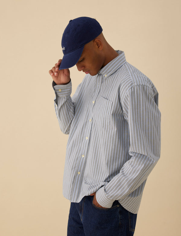 Forét HAWK WASHED CAP - NAVY