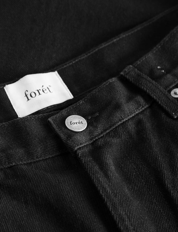 Forét HEATH REGULAR FIT JEANS - BLACK