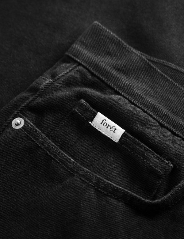 Forét HEATH REGULAR FIT JEANS - BLACK