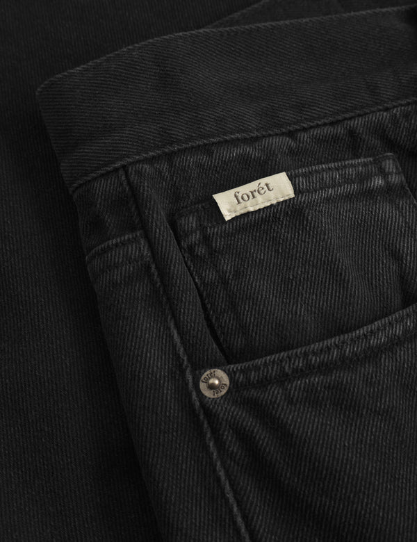 Forét HEATH REGULAR FIT JEANS - WASHED BLACK