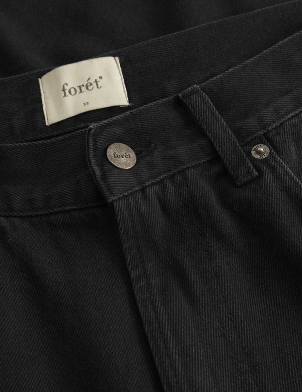 Forét HEATH REGULAR FIT JEANS - WASHED BLACK