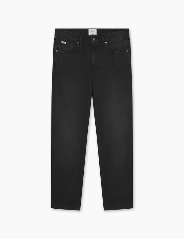forét HEATH REGULAR FIT JEANS - WASHED BLACK