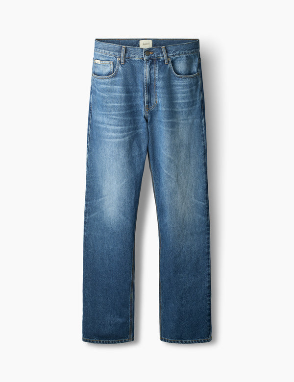 forét HEATH REGULAR FIT JEANS - WASHED MID BLUE